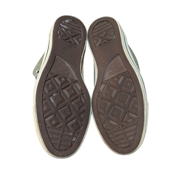 Converse Chuck Taylor All Star Leather High-Top Sneaker Sage Green Size 9 Unisex - Picture 7 of 7